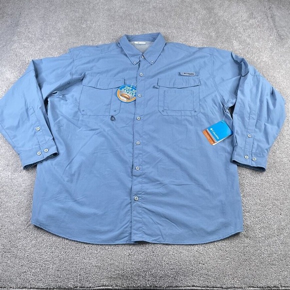 Columbia PFG Shirt Mens 2XL XXL Button Up Fishing Gear Short